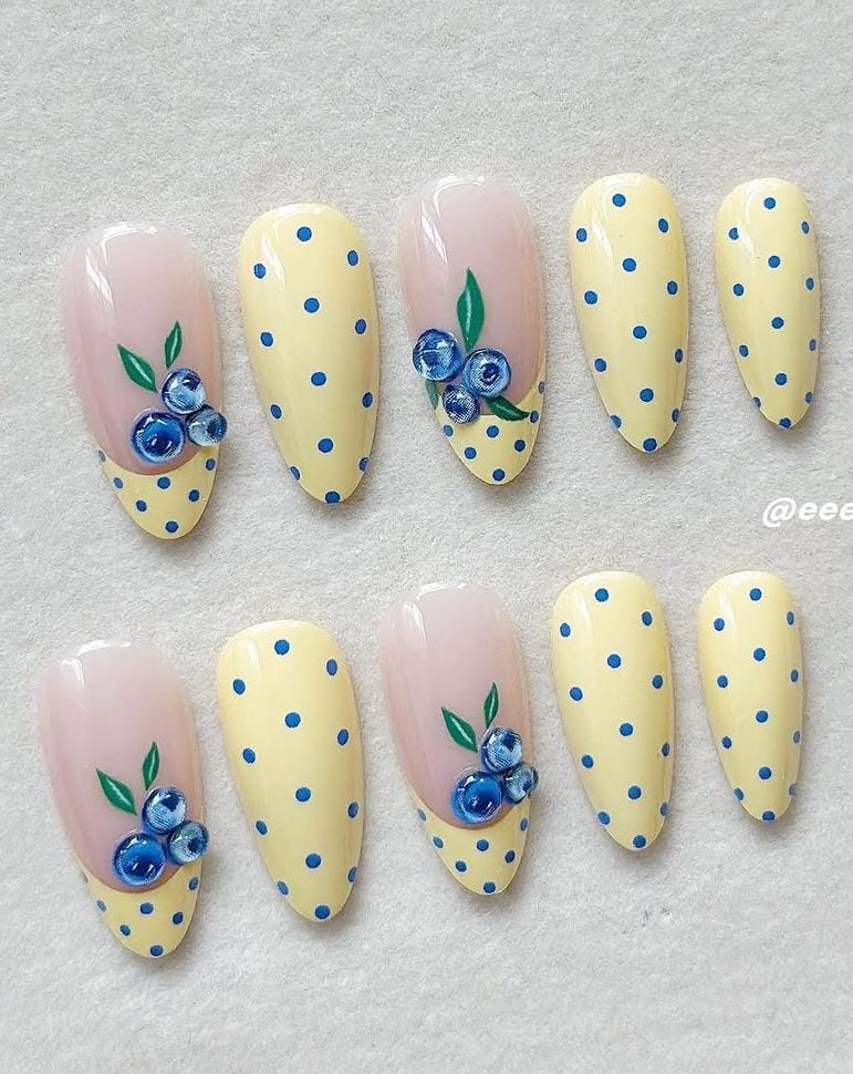Midnight Bloom Press-On Nail Set
