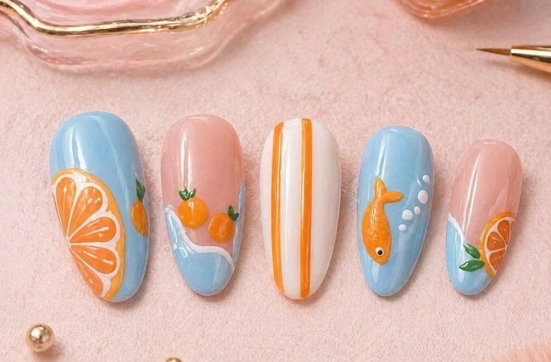 Tropical Splash Nail Set